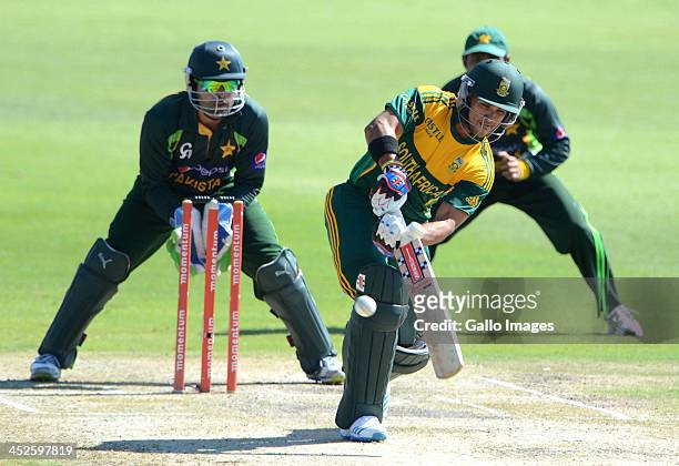 Duminy of South Africa during the 3rd One Day International match between South Africa and Pakistan at SuperSport Park on November 30, 2013 in...