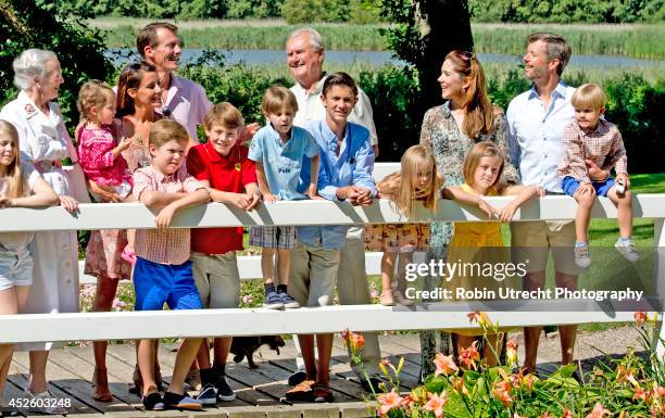 Queen Margrethe, Prince Henrik, Crownprince Frederik, Crownprincess Mary, Prince Christian, Princess Isabella, Prince Vincent, Princess Josephine,...