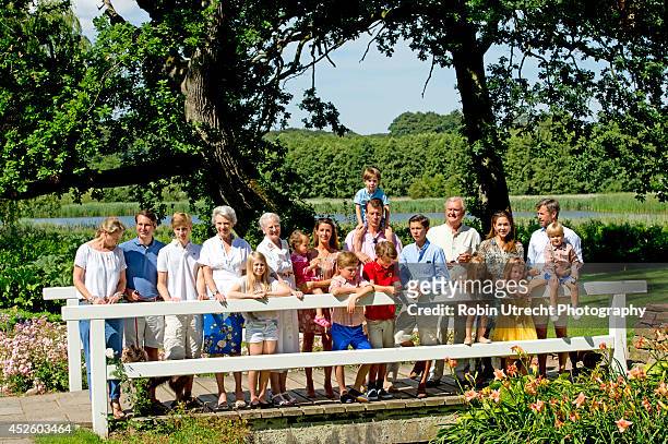 Queen Margrethe, Prince Henrik, Crownprince Frederik, Crownprincess Mary, Prince Christian, Princess Isabella, Prince Vincent, Princess Josephine,...