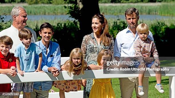 Prince Henrik, Crownprince Frederik, Crownprincess Mary, Princess Isabella, Prince Vincent, Princess Josephine, Prince Nikolai, Prince Felix, Prince...