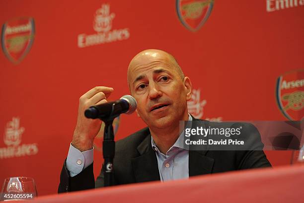 Ivan Gazidis the Arsenal CEO talks at the Emirates Business Breakfast in the Ballroom in the W Hotel at on July 24, 2014 in Hoboken, New Jersey.