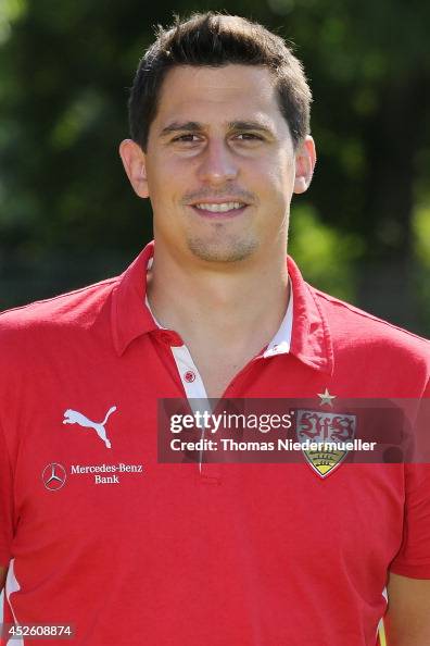 Mann Roth Manuel Roth poses during the team presentation of Stuttgart at VfB ...