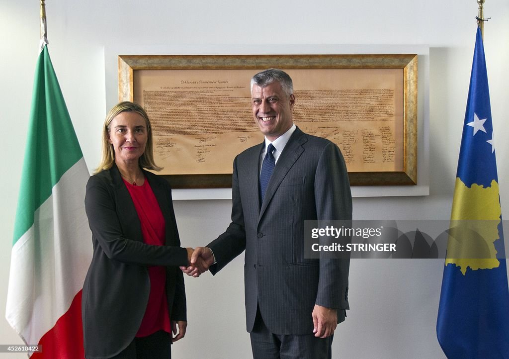 KOSOVO-ITALY-DIPLOMACY-MOGHERINI