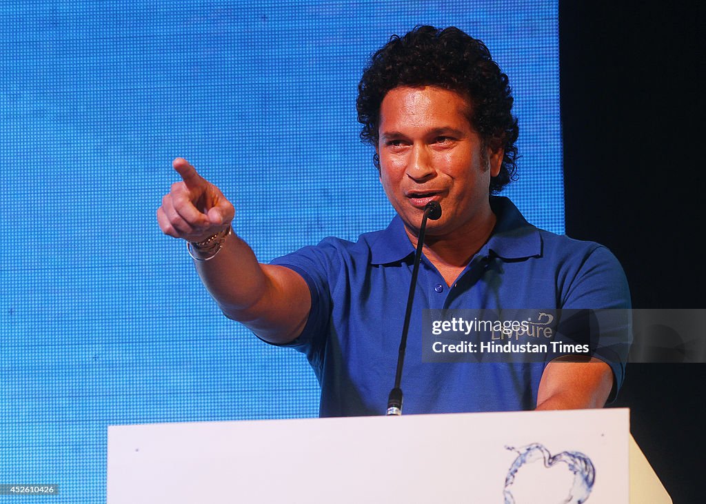 Sachin Tendulkar Launch Shuddh Paani, Swastha Bharat Campaign