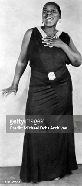 American blues singer Bessie Smith, circa 1928.