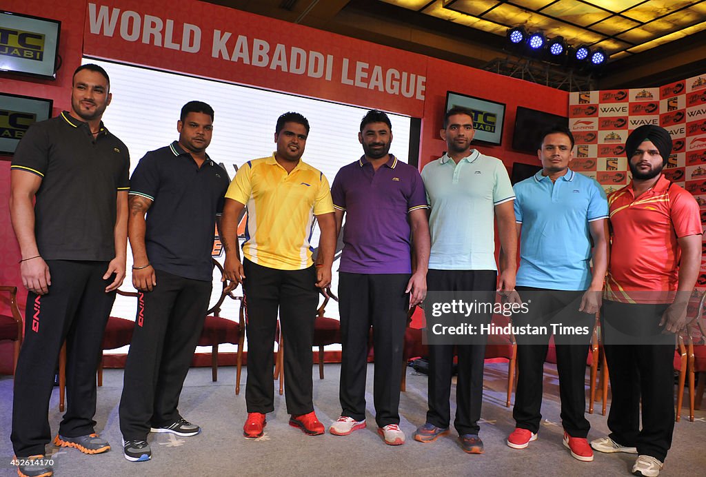 Announcement Of Team Franchise Names And Logos For World Kabaddi League