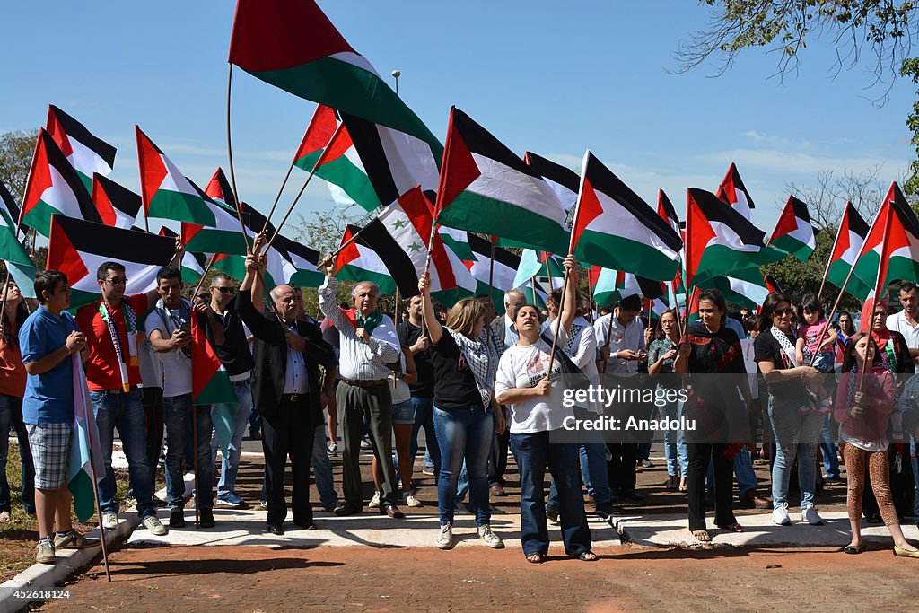 Pro-Palestine rally in Brasilia