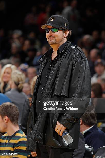 Poker player Phil Hellmuth during a game between the Memphis Grizzlies and the Golden State Warriors on November 20, 2013 at Oracle Arena in Oakland,...