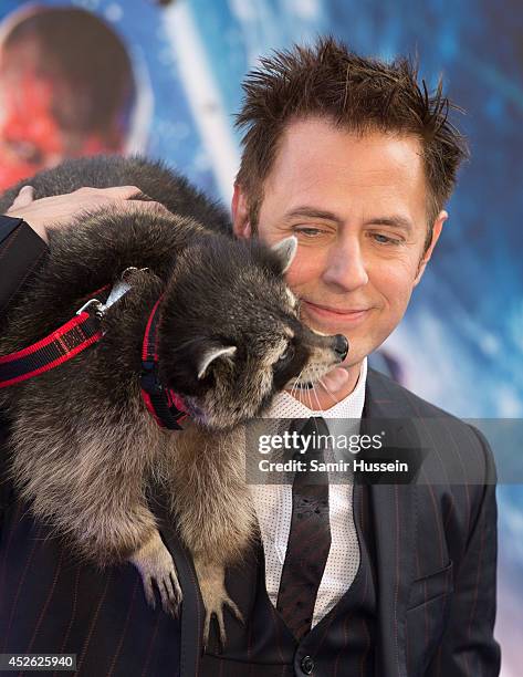 James Gunn attends the UK Premiere of "Guardians of the Galaxy" at Empire Leicester Square on July 24, 2014 in London, England.