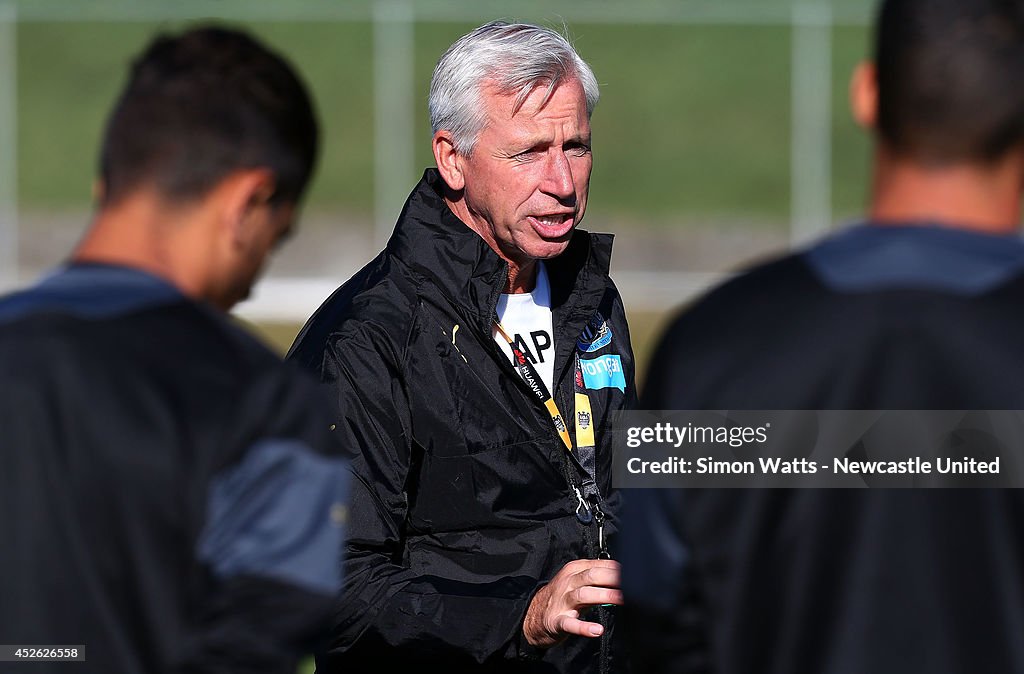 Newcastle United Press Conference & Training Session