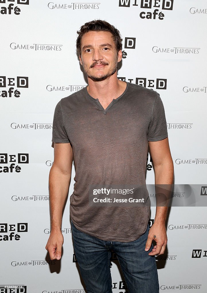 Actor Pedro Pascal attends day 1 of the WIRED Cafe @ Comic Con at