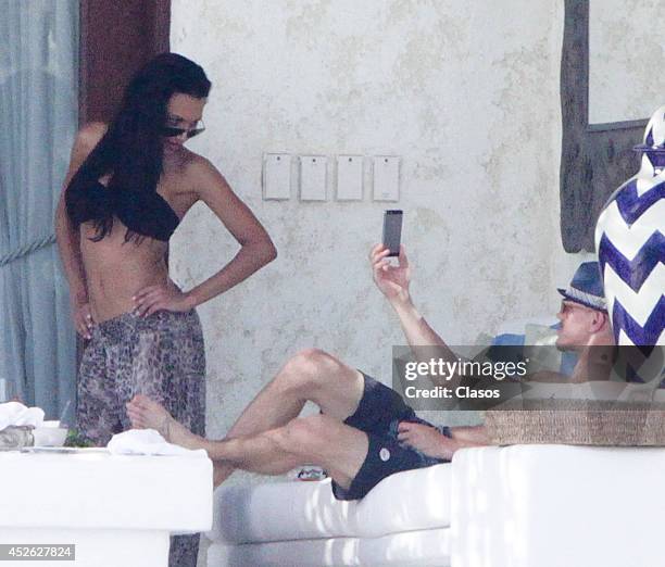 Glee star Naya Rivera and Ryan Dorsey are seen enjoying their honeymoon on July 20, 2014 in Cabo San Lucas, Mexico.