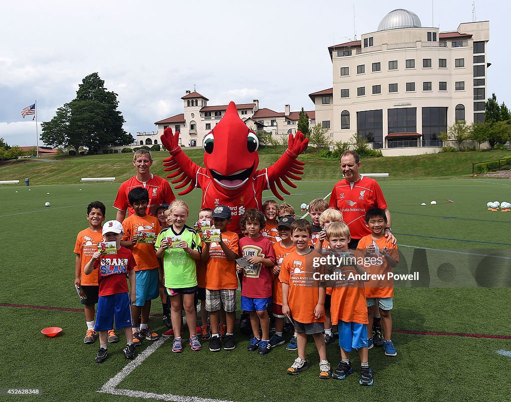 Robbie Fowler And Mighty Red Attend Soccer Clinic