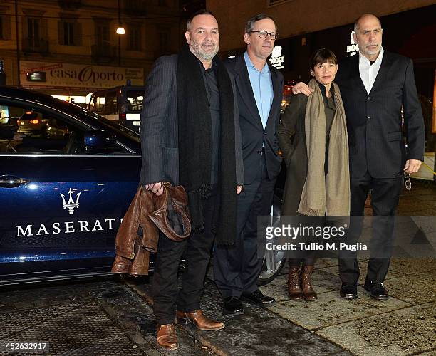 Jury members Jorge Perugorria, Stephen Amidon, Francesca Marciano and Guillermo Arriaga attend the closing ceremony of the 31st Torino Film Festival...