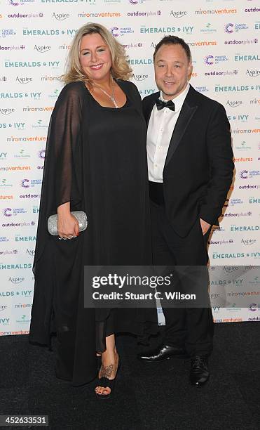 Hannah Walters and Stephen Graham attend The Emeralds And Ivy Ball at Old Billingsgate Market on November 30, 2013 in London, England.