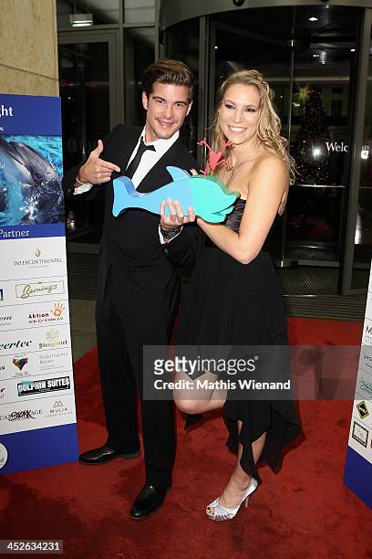 Philipp Danne and his girlfriend attend the 'Dolphin's Night 2013' at InterContinental Hotel on November 30, 2013 in Dusseldorf, Germany.