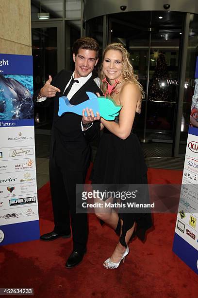Philipp Danne and his girlfriend attend the 'Dolphin's Night 2013' at InterContinental Hotel on November 30, 2013 in Dusseldorf, Germany.