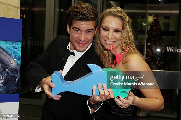 Philipp Danne and his girlfriend attend the 'Dolphin's Night 2013' at InterContinental Hotel on November 30, 2013 in Dusseldorf, Germany.