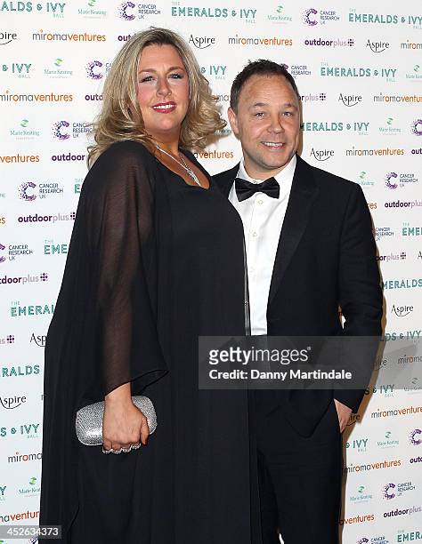 Hannah Walters and Stephen Graham attends The Emeralds And Ivy Ball at Old Billingsgate Market on November 30, 2013 in London, England.