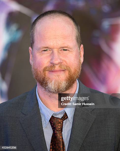 Joss Whedon attends the UK Premiere of "Guardians of the Galaxy" at Empire Leicester Square on July 24, 2014 in London, England.