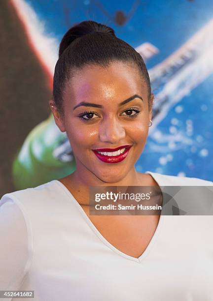 Amal Fashanu attends the UK Premiere of "Guardians of the Galaxy" at Empire Leicester Square on July 24, 2014 in London, England.