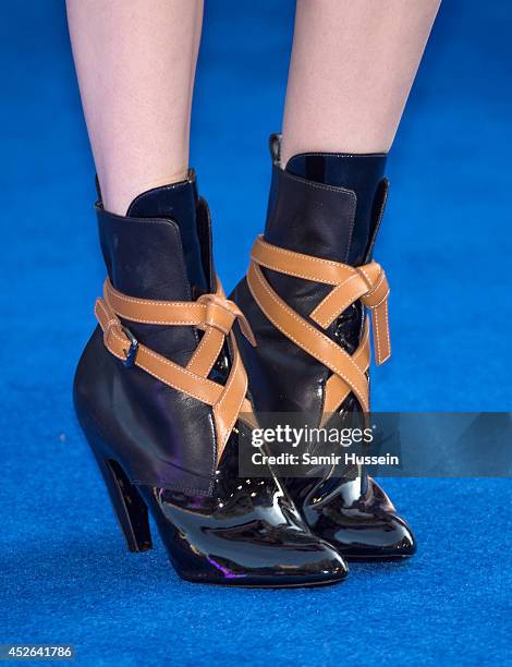 Karen Gillan attends the UK Premiere of "Guardians of the Galaxy" at Empire Leicester Square on July 24, 2014 in London, England.