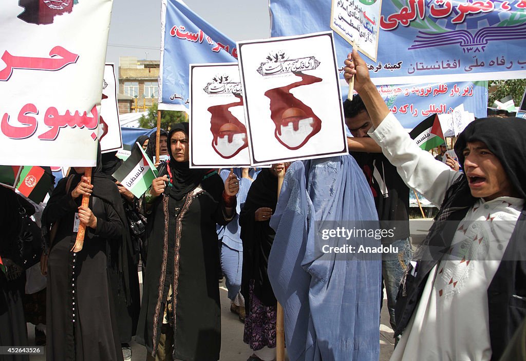 Afghans protest Israel during Al Quds Day in Kabul