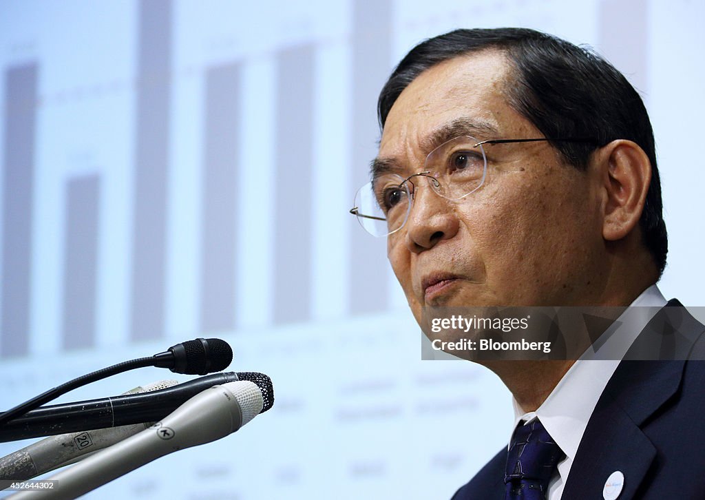 New Kansai International Airport Co. Chief Executive Officer Keiichi Ando News Conference