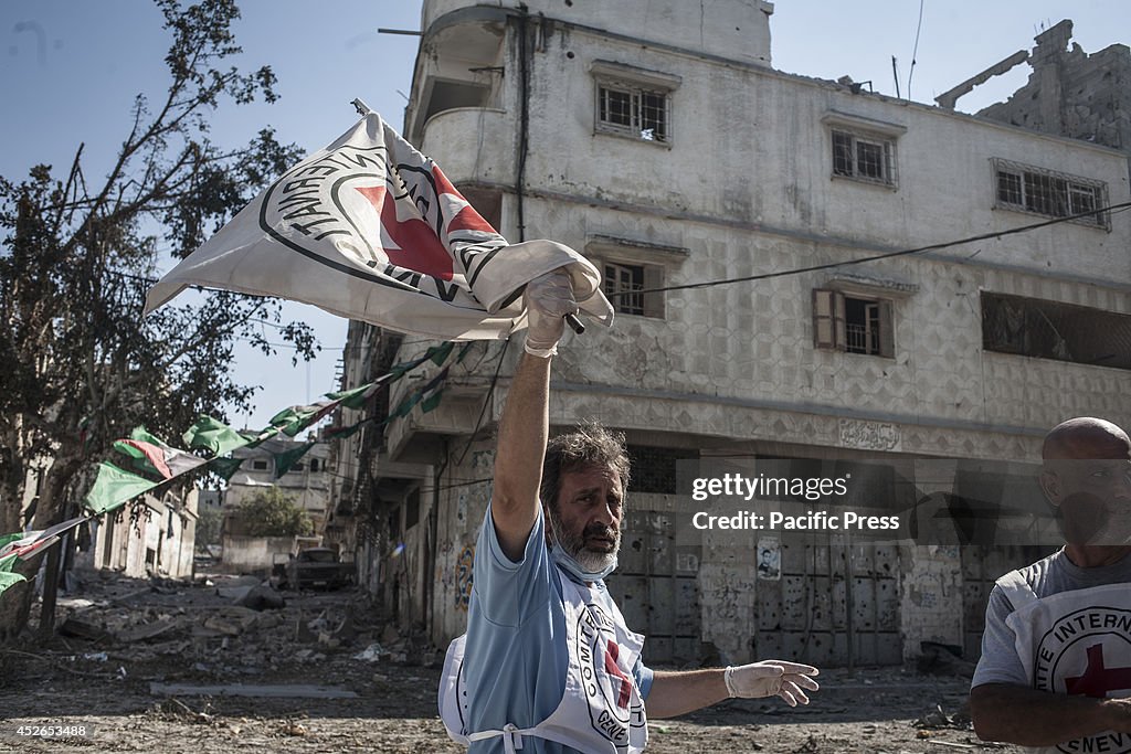 Gaza City's Shijaiyah neighborhood street view during the 2...