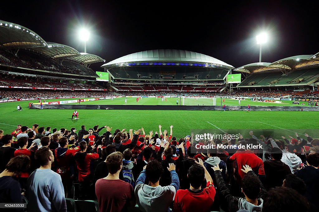 Adelaide United v Malaga CF