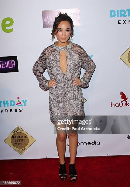 Actress Savannah Jayde attends Madison Pettis Sweet 16 Birthday Party at The Emerson Theatre on July 24, 2014 in Hollywood, California.