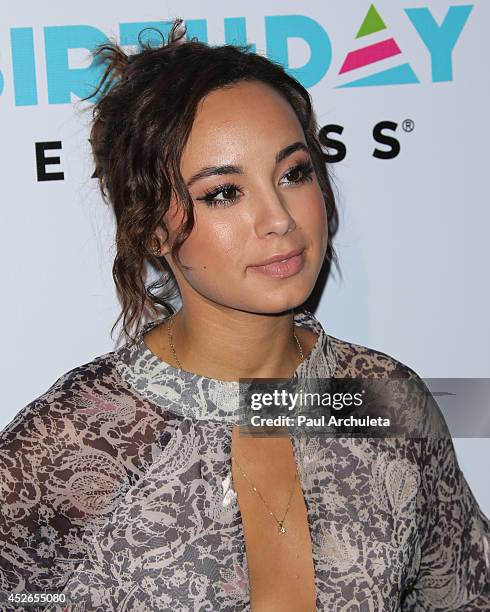 Actress Savannah Jayde attends Madison Pettis Sweet 16 Birthday Party at The Emerson Theatre on July 24, 2014 in Hollywood, California.