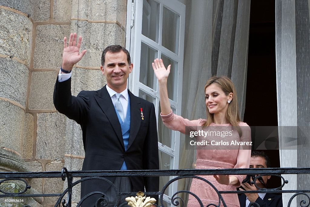 Spanish Royals Visit Santiago de Compostela on the Anniversary of the Train Accident