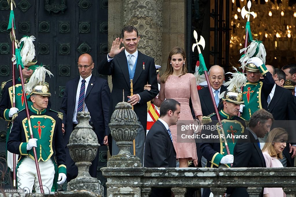 Spanish Royals Visit Santiago de Compostela on the Anniversary of the Train Accident