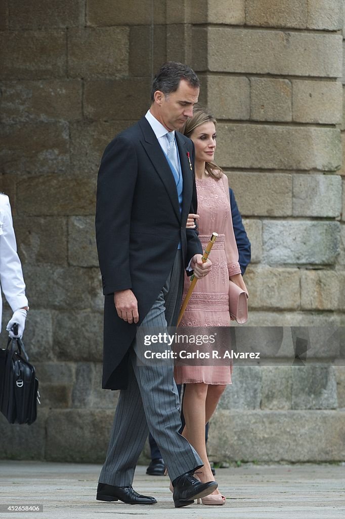 Spanish Royals Visit Santiago de Compostela on the Anniversary of the Train Accident