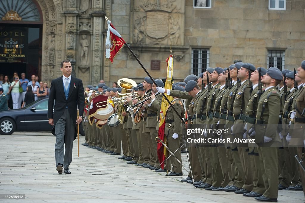 Spanish Royals Visit Santiago de Compostela on the Anniversary of the Train Accident