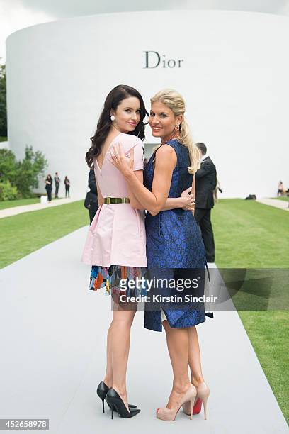 Model, Blogger and actress Emma Miller wearing Damiani Jewellery and everything else Dior with TV Presenter Hofit Golan who is wearing Damiani...