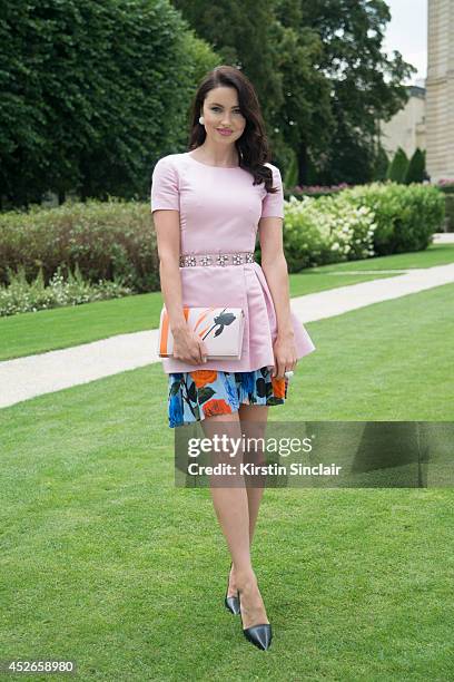 Model, Blogger and actress Emma Miller wearing Damiani Jewellery and everything else Dior day 2 of Paris Haute Couture Fashion Week Autumn/Winter...