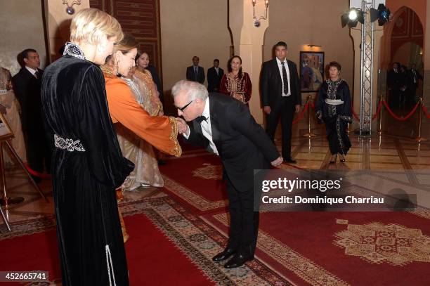 Director and Jury President Martin Scorsese is greeted by Princess Lalla Meryem of Morocco and Melita Toscan du Plantier as he attends the Royal Gala...