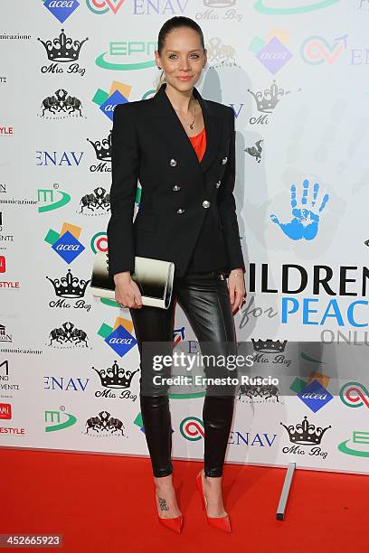 Victoria Larchenko attends The Children For Peace Benefit Gala at Spazio 900 on November 30, 2013 in Rome, Italy.