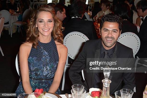 Jamel Debbouze and his wife Mélissa Theuriau attend the Royal Gala Dinner during the 13th Marrakech International Film Festival on November 30, 2013...