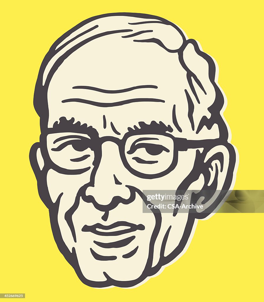 Older Man Wearing Glasses