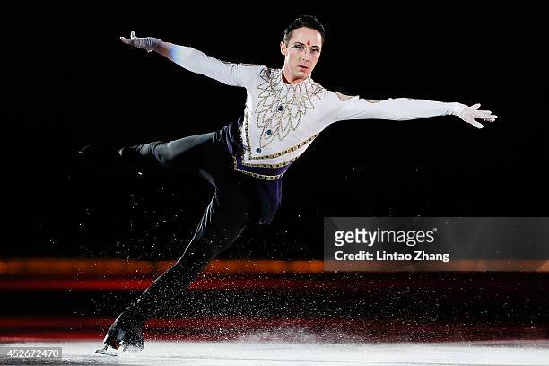 Figure Skater Johnny Weir performs during the 2014 Artistry On Ice Beijing at Beijing MasterCard Center on July 25, 2014 in Beijing, China.