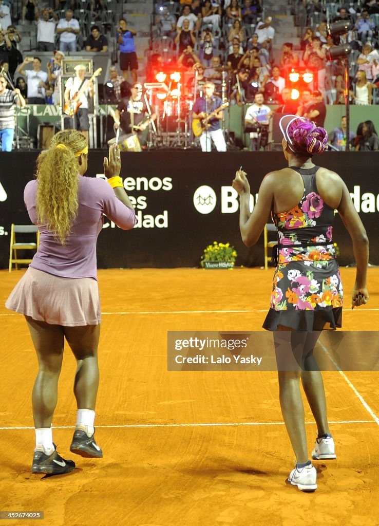 Venus and Serena Williams Exhibiton Match in Buenos Aires