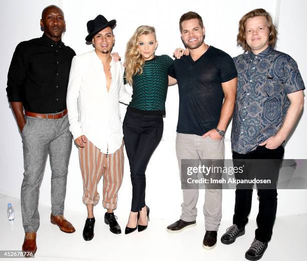 Actors Mahershala Ali, Evan Ross, Natalie Dormer, Wes Chatham, and Elden Henson attend the Samsung and Lionsgate premiere of the first official...