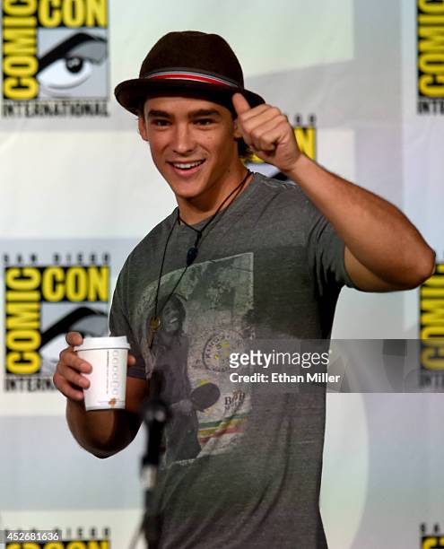Actor Brenton Thwaites attends the Entertainment Weekly: Brave New Warriors panel during Comic-Con International 2014 at the San Diego Convention...