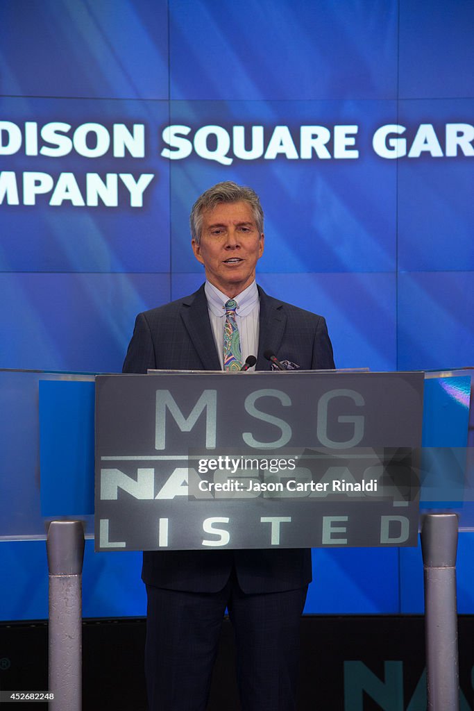The Madison Square Garden Company Rings The NASDAQ Closing Bell