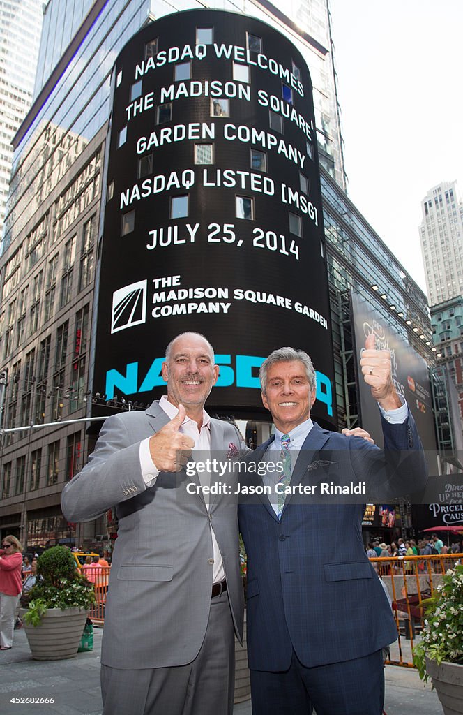 The Madison Square Garden Company Rings The NASDAQ Closing Bell