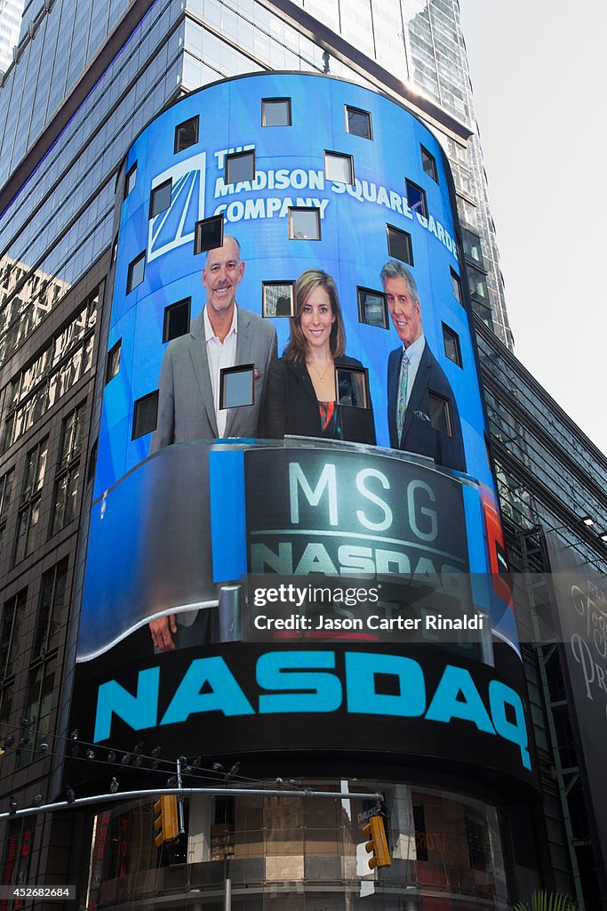 The Madison Square Garden Company Rings The NASDAQ Closing Bell