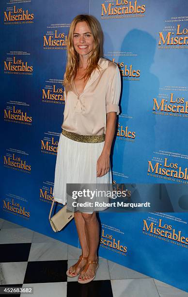 Veronica Blume attends a photocall for the premiere of 'Les Miserables' at the Gran Teatre del Liceu on July 25, 2014 in Barcelona, Spain.